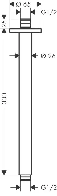 Hansgrohe - Vernis Blend - Zuhanyfej kar - 27805670 – 2. kép