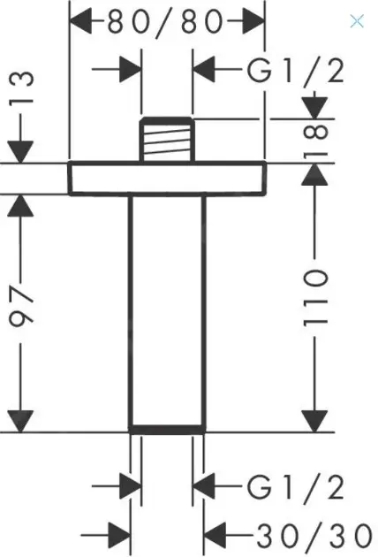 Hansgrohe - Zuhanyfej kar - 24338990 – 2. kép