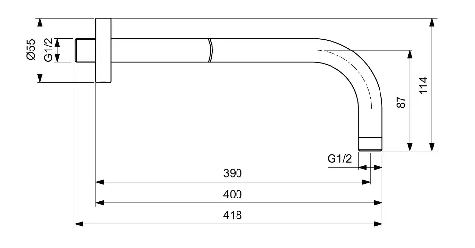 Ideal Standard - ALU+ - Zuhanyfej kar - B9445RO – 2. kép