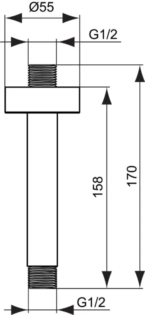 Ideal Standard - Idealrain Pro - Zuhanyfej kar - B9446AA – 2. kép