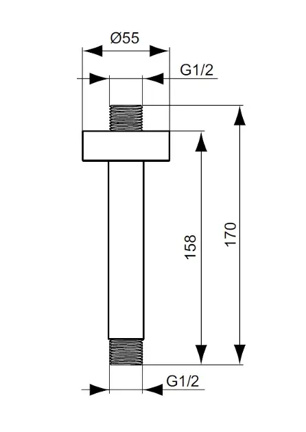Ideal Standard - Idealrain - Zuhanyfej kar - B9446XG – 2. kép