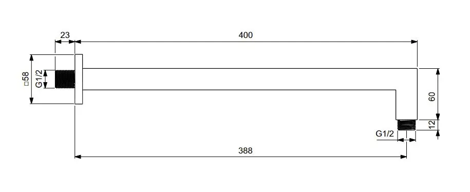 Ideal Standard - Idealrain - Zuhanyfej kar - BD645AA – 2. kép