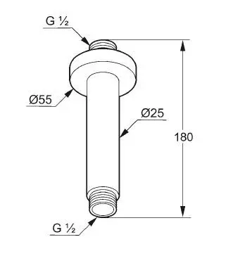 Kludi - A-Qa - Zuhanyfej kar - 6651587-00 – 2. kép