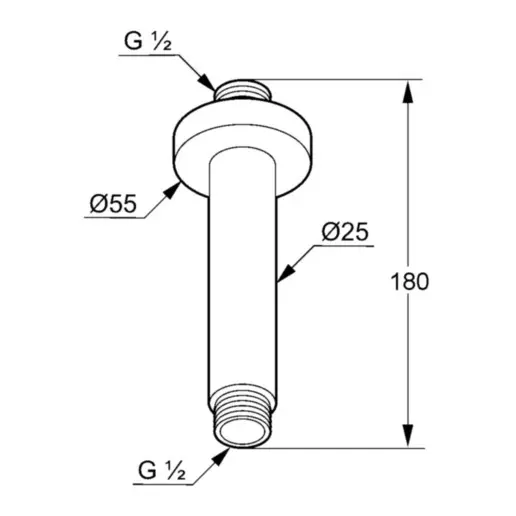 Kludi - A-Qa - Zuhanyfej kar - 6651591-00 – 2. kép