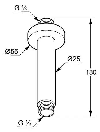 Kludi - A-Qa - Zuhanyfej kar - 66515N2-00 – 2. kép