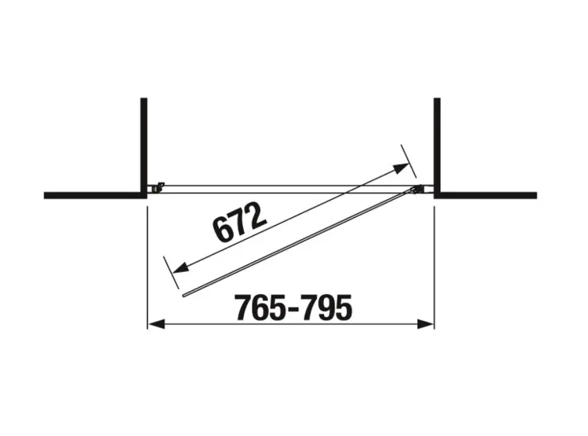 Jika - Nion - Zuhanyajtó - H2542N10026681 – 2. kép