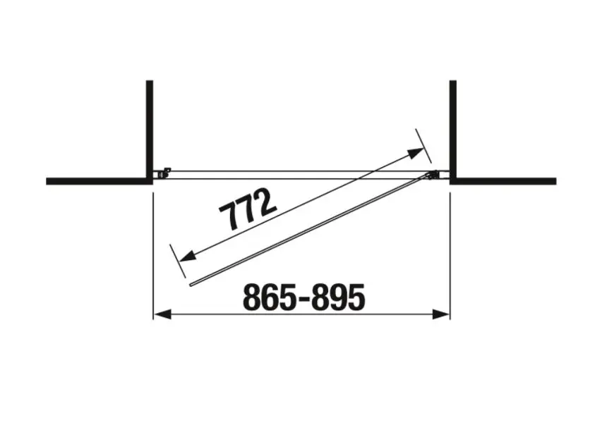 Jika - Nion - Zuhanyajtó - H2542N20026681 – 2. kép