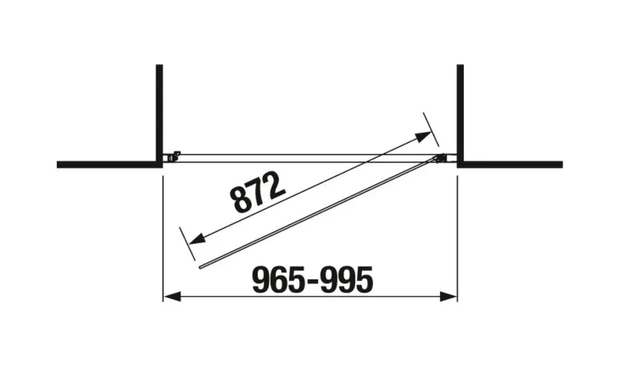 Jika - Nion - Zuhanyajtó - H2542N30026661 – 2. kép