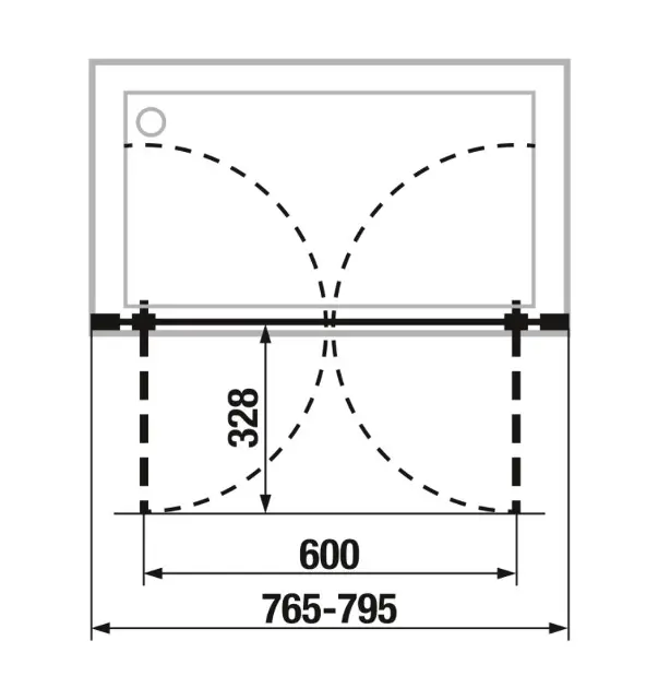 Jika - Nion - Zuhanyajtó - H2562N10006661 – 2. kép