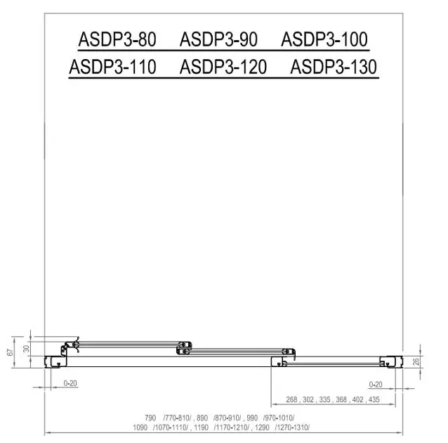 Ravak - Supernova - Zuhanyajtó - 00VA03R2ZG – 2. kép