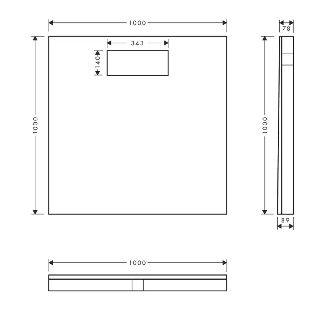 Hansgrohe - Accessories - Zuhanykabin kiegészítő - 56256000 – 2. kép