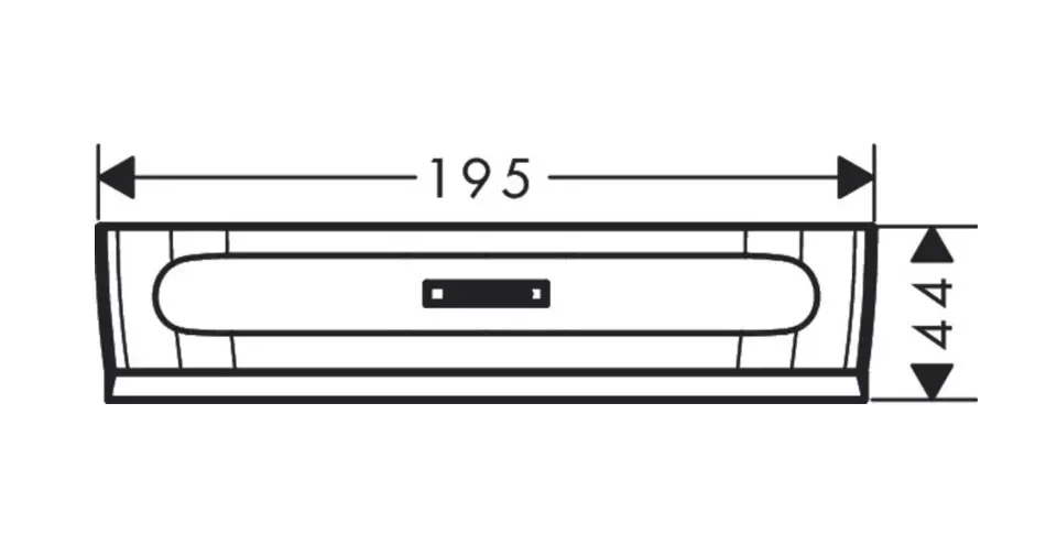Hansgrohe - WallStoris - Zuhanykabin kiegészítő - 27916700 – 2. kép