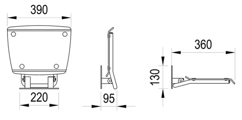 Ravak - Ovo B II - Zuhanykabin kiegészítő - B8F0000051 – 2. kép