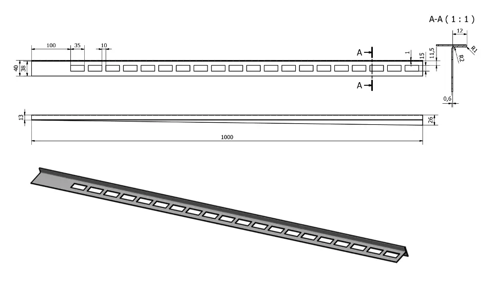 Sapho - Shower drains - Zuhanykabin kiegészítő - SPD12-P – 2. kép