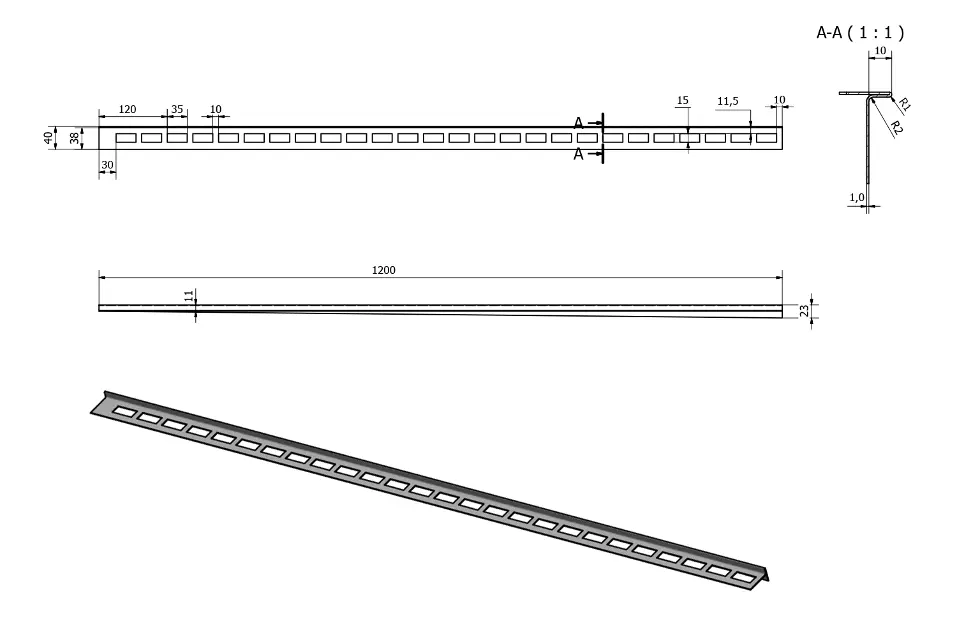 Sapho - Shower drains - Zuhanykabin kiegészítő - SPD1210-P – 2. kép