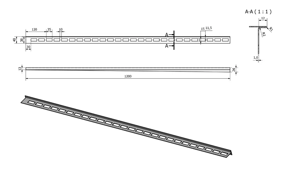 Sapho - Shower drains - Zuhanykabin kiegészítő - SPD1212-P – 2. kép