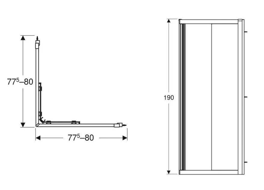 Geberit - GEO - Zuhanykabin - 560.112.00.2 – 2. kép