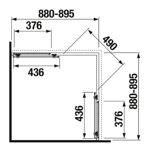 Jika - Nion - Zuhanykabin - H2512N20026661 – 2. kép