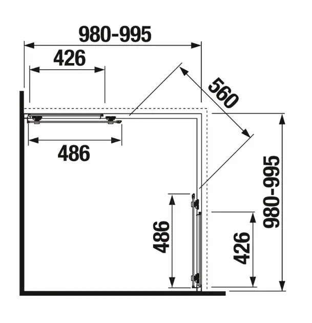 Jika - Nion - Zuhanykabin - H2512N30026661 – 2. kép