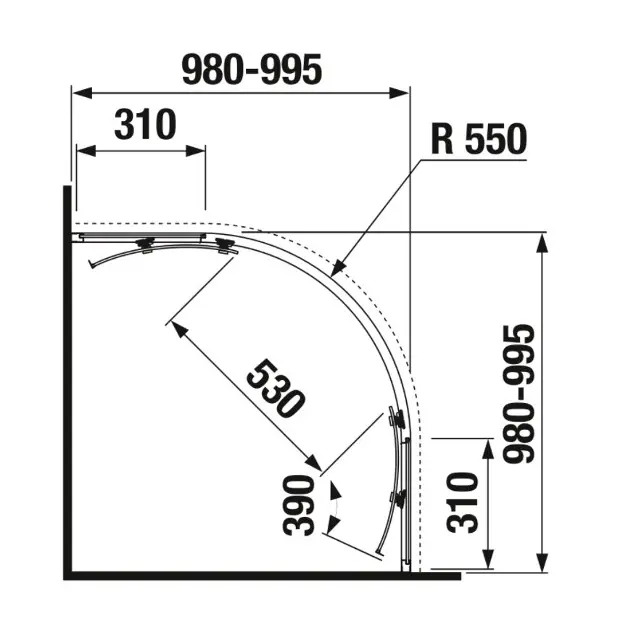 Jika - Nion - Zuhanykabin - H2532N30026681 – 2. kép