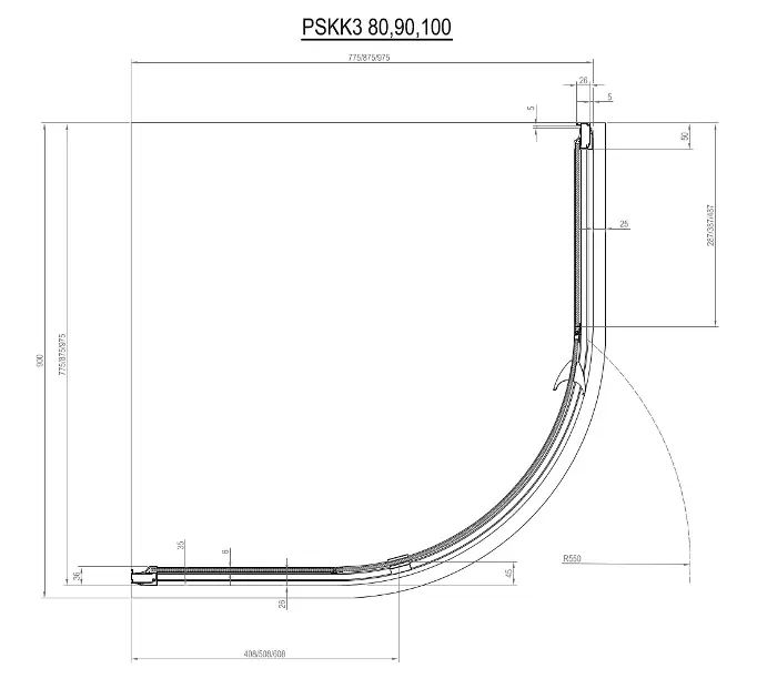 Ravak - Pivot - Zuhanykabin - 37644U00Z1 – 2. kép