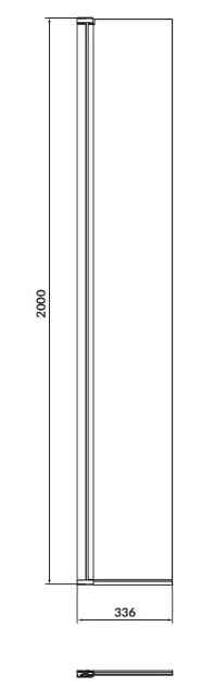 Cersanit - Mille - Zuhanyparaván - S161-009 – 2. kép
