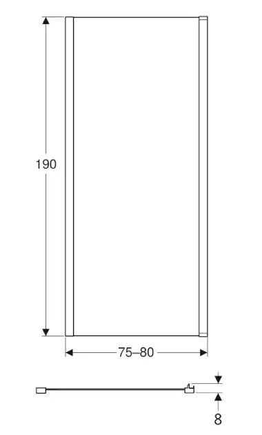 Geberit - GEO - Zuhanyparaván - 560.117.00.2 – 2. kép