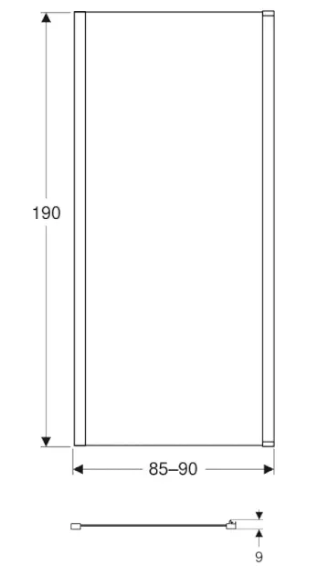 Geberit - GEO - Zuhanyparaván - 560.127.00.2 – 2. kép