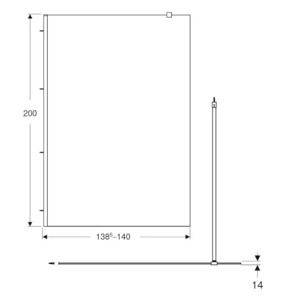 Geberit - ONE - Zuhanyparaván - 560.169.00.2 – 2. kép