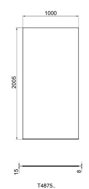 Ideal Standard - i.Life - Zuhanyparaván - T4875EO – 2. kép