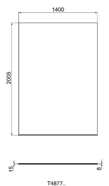 Ideal Standard - i.Life - Zuhanyparaván - T4877EO – 2. kép