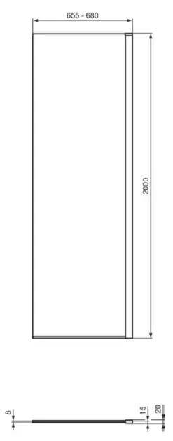 Ideal Standard - i.Life - Zuhanyparaván - T5535EO – 3. kép