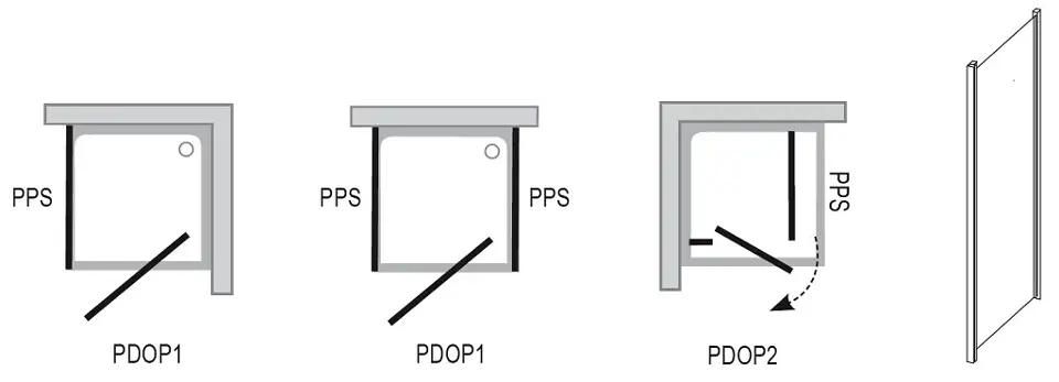 Ravak - Pivot - Zuhanyparaván - 90G70100Z1 – 2. kép