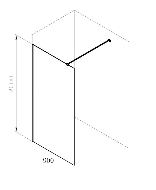 Ravak - Walk-In - Zuhanyparaván - GW9W70C00Z1C – 2. kép