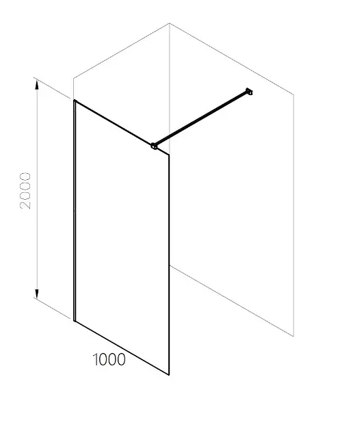 Ravak - Walk-In - Zuhanyparaván - GW9WA0C00Z1C – 2. kép