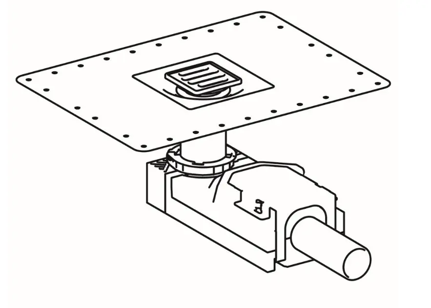 Geberit - Equipment and accessories - Zuhanylefolyó - 154.052.00.1 – 3. kép