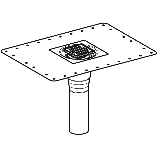 Geberit - Equipment and accessories - Zuhanylefolyó - 154.053.00.1 – 3. kép