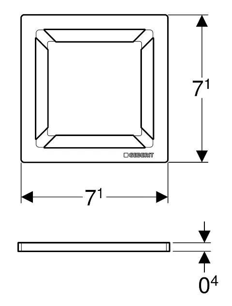 Geberit - Equipment and accessories - Zuhanylefolyó - 154.312.00.1 – 2. kép