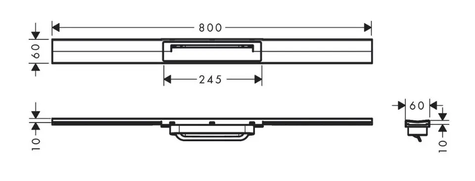 Hansgrohe - RainDrain Flex - Zuhanylefolyó - 56044000 – 2. kép