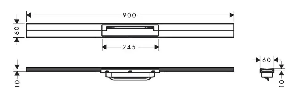 Hansgrohe - RainDrain Flex - Zuhanylefolyó - 56045340 – 2. kép