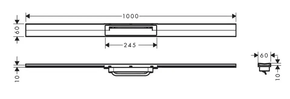 Hansgrohe - RainDrain Flex - Zuhanylefolyó - 56046800 – 2. kép