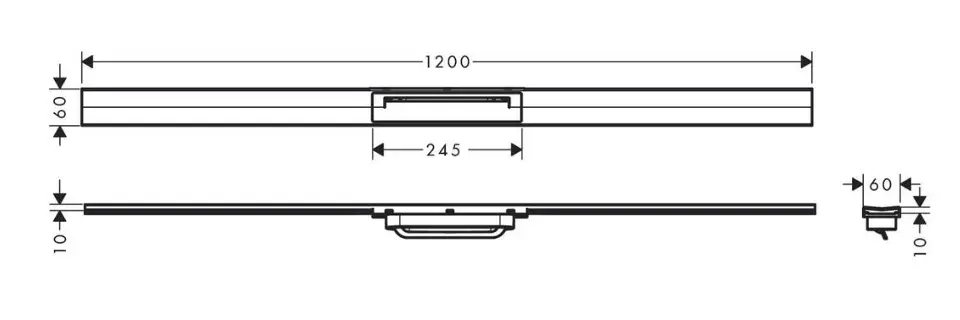 Hansgrohe - RainDrain Flex - Zuhanylefolyó - 56047140 – 2. kép