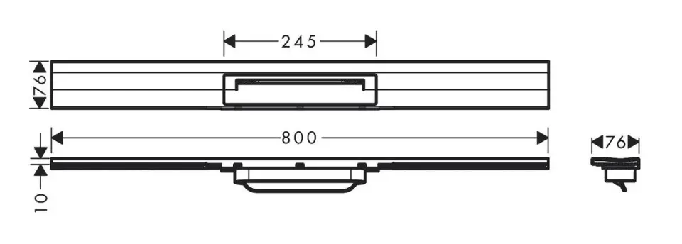 Hansgrohe - RainDrain Flex - Zuhanylefolyó - 56051140 – 2. kép