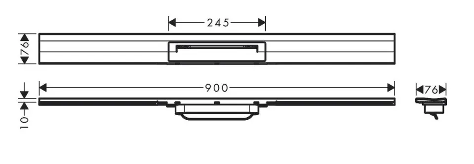 Hansgrohe - RainDrain Flex - Zuhanylefolyó - 56052990 – 2. kép