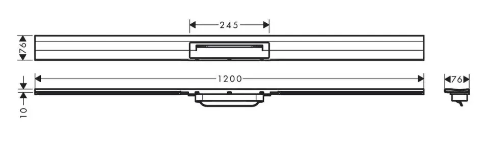 Hansgrohe - RainDrain Flex - Zuhanylefolyó - 56054140 – 2. kép