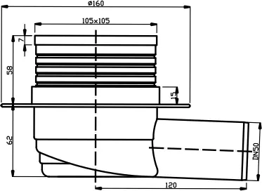 Novaservis - Equipment and accessories - Zuhanylefolyó - 450,0 – 2. kép