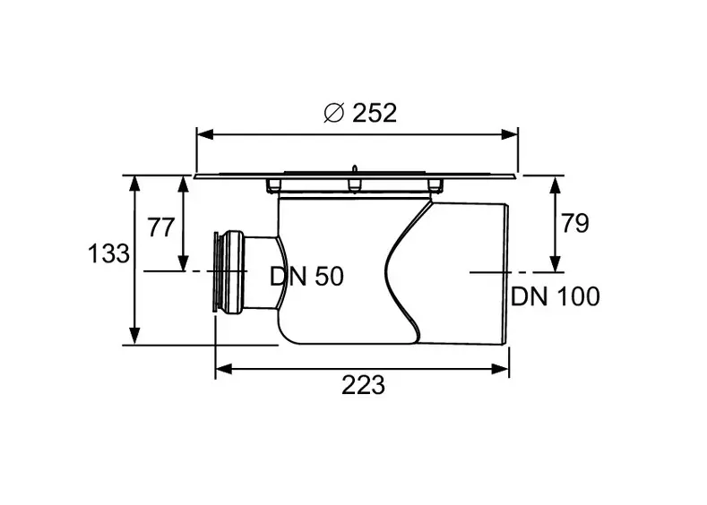 Tece - TECEdrainpoint S - Zuhanylefolyó - 3607500 – 2. kép