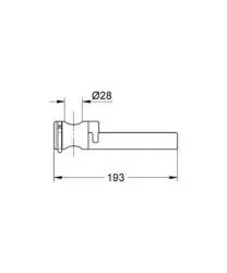 Grohe - Relexa - Zuhanyrúd - 28631000 – 2. kép