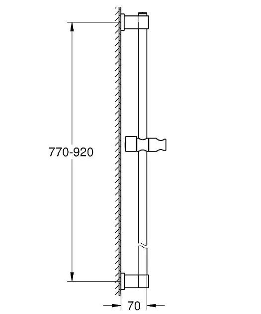 Grohe - Vitalio Universal - Zuhanyrúd - 26961001 – 2. kép