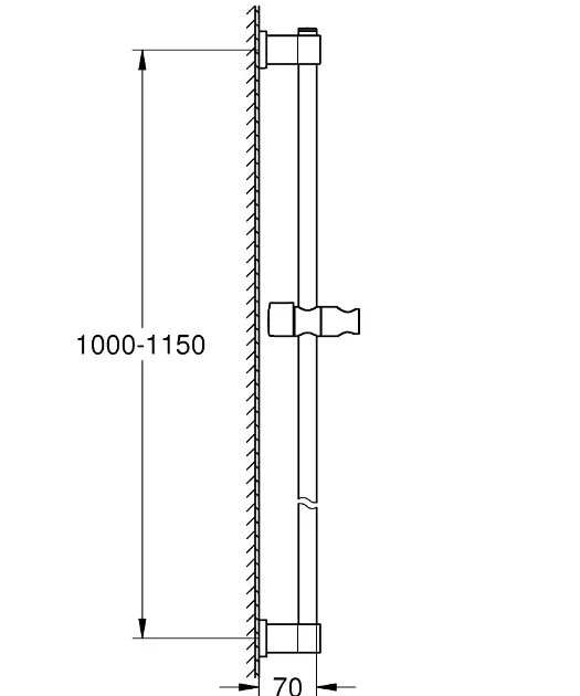 Grohe - Vitalio Universal - Zuhanyrúd - 26970001 – 2. kép
